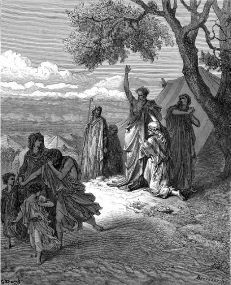 Noah Cursing Canaan _ illustration by Gustave Dore' from the 1865 la Sainte Bible