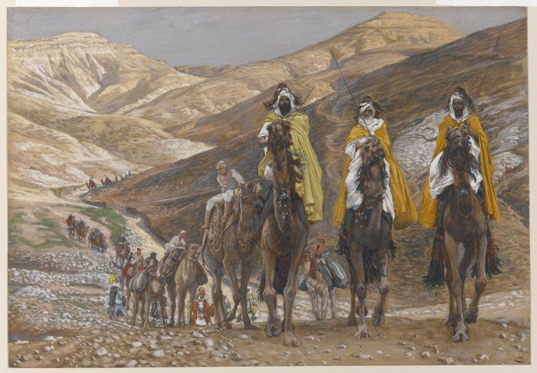  James Tissot's painting – The Magi Journeying (Les rois mages en voyage) – Brooklyn Museum